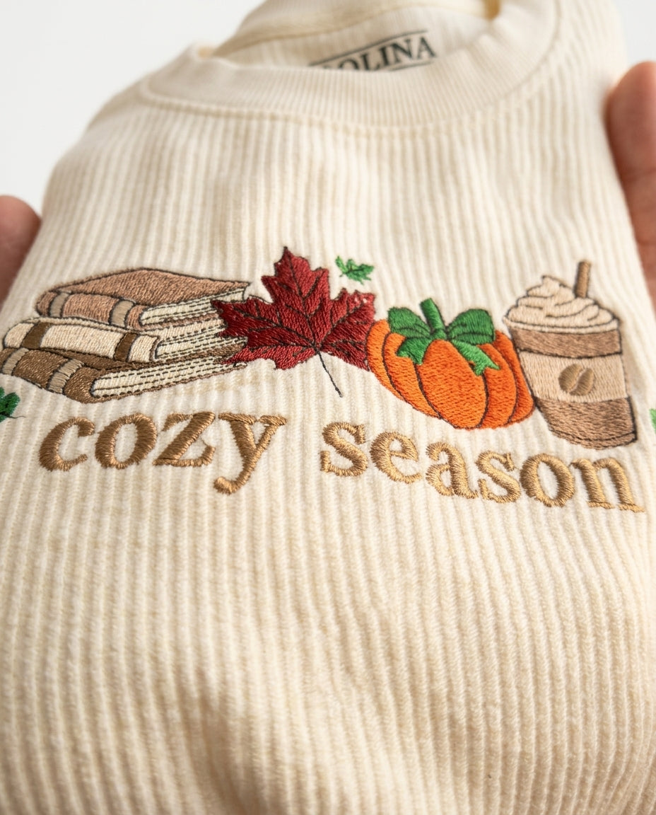 Sweater — Embroidery Macro Detail | Generated by Modelize